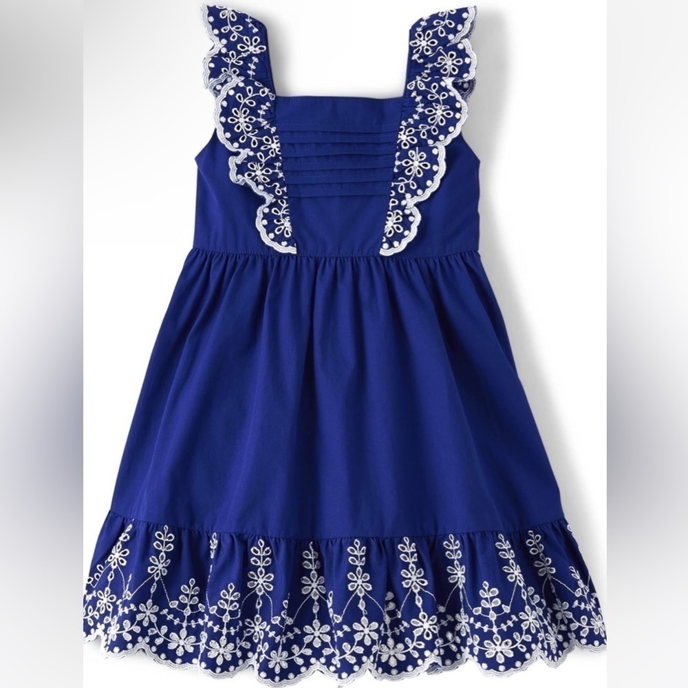 Gymboree | Baby Girl Blue and White Dress